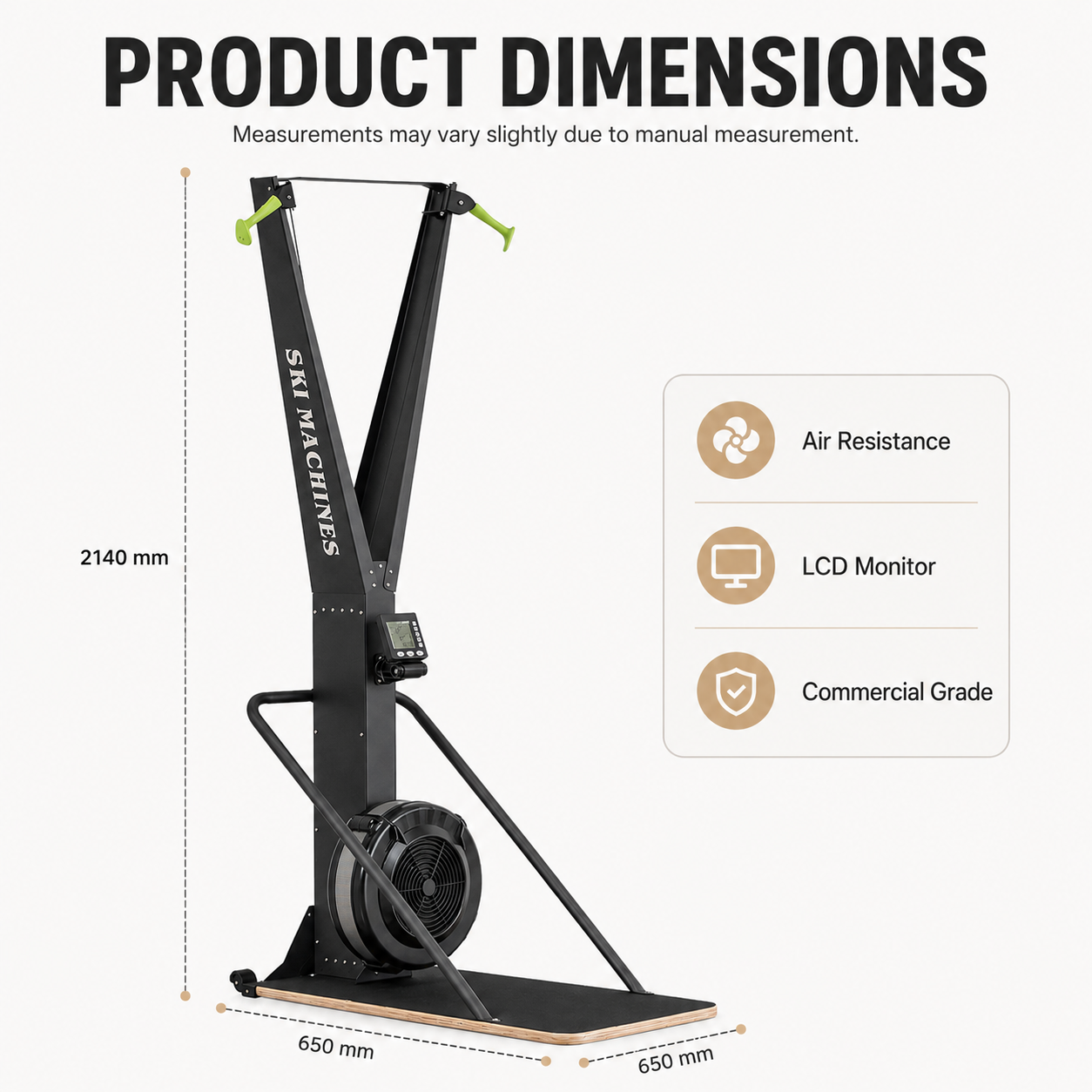 Air Resistance Ski Machine